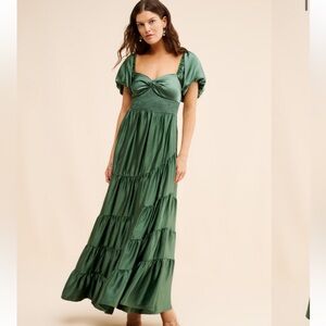 Free People Sundrenched Silky Maxi Dress